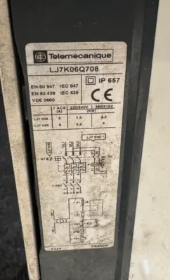 Schneider Electric LJ7K06Q708 1 Way Starter 1.5kW 380V