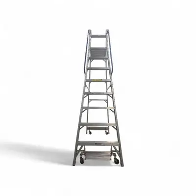 Louisville Ladder 9.5 ft A Frame foldable on wheels