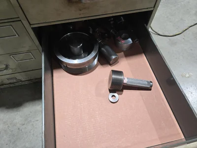 Filing Cabinet and Contents; Mixed Thread Gages