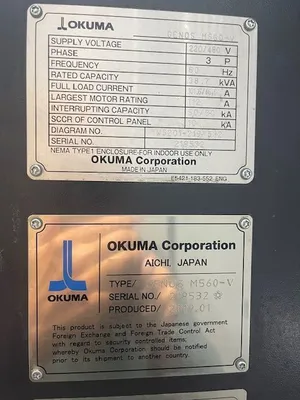 2019 OKUMA GENOS M560-V Vertical Machining Centers | Bid Specialists Inc. (2)