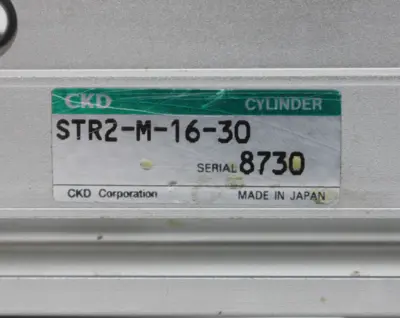 CKD STR2-M-16-30 Pneumatic Double Rod Cylinder, 16mm Bore, 30mm Stroke