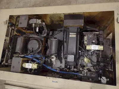 15" X .125" AIDA MODEL #LFS-40R STRAIGHTENER & SERVO COIL STRIP FEEDER: STOCK #20565