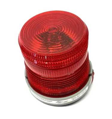 USED EDWARDS SIGNALING ADAPTABEACON STEADY-ON BEACON, RED, 24VDC