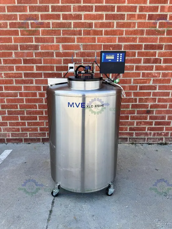 Used CHART MVE XLC 810 HE-F LIQUID NITROGEN CRYOGENIC STORAGE TANK W/ TEC 3000 Cryogenics California US | Equipment Lab #804052