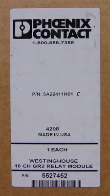 Westinghouse Emerson 5A22411H01 Ovation 16 Channel Relay Module Rev. C New NIB