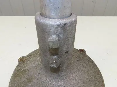 Aluminum Pedestal Base Round Pipe Conveyor Leg Stand Adj Height 26"-30"