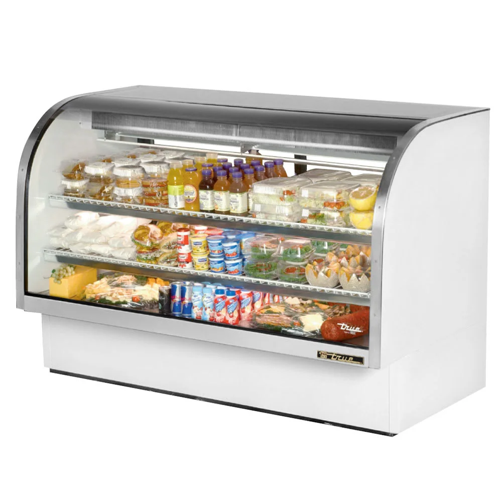 Used True TCGG-72-HC-LD WH Display Refrigerators Illinois US | Falcon Restaurant Supply #1373860