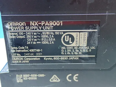 Used OMRON NXPA9001 Power Supplies | HGR 24 #738848