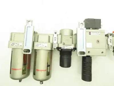 SMC Pneumatic Air Filter Regulator Soft-Start Valve Assembly 24V 150PSI