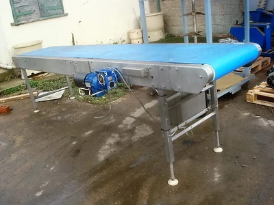 Flat Belt Conveyor S/S  520mm wide x 3200 mm long
