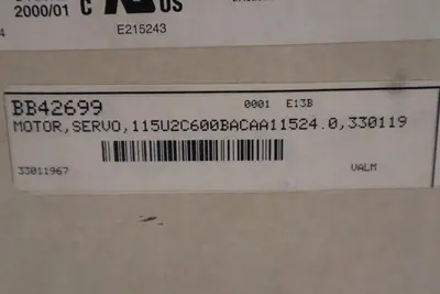 NEW CONTROL TECHNIQUES Emerson Servo Motor 115U2C600BACAA115190 STOCK 2551-C