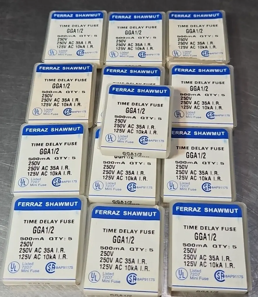 Ferraz Shawmut GGA1/2 Time Delay Fuse 250V (LOT OF 64) loc4D26