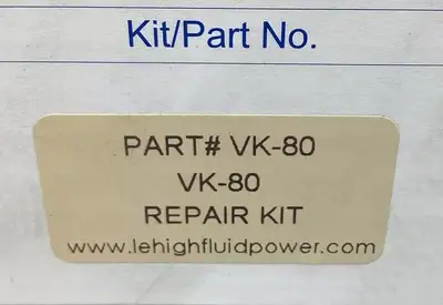 LEHIGH FLUID POWER VK-80 Repair Kit 6D-21