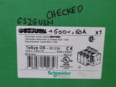 NEW SCHNEIDER ELECTRIC GS2GU3N