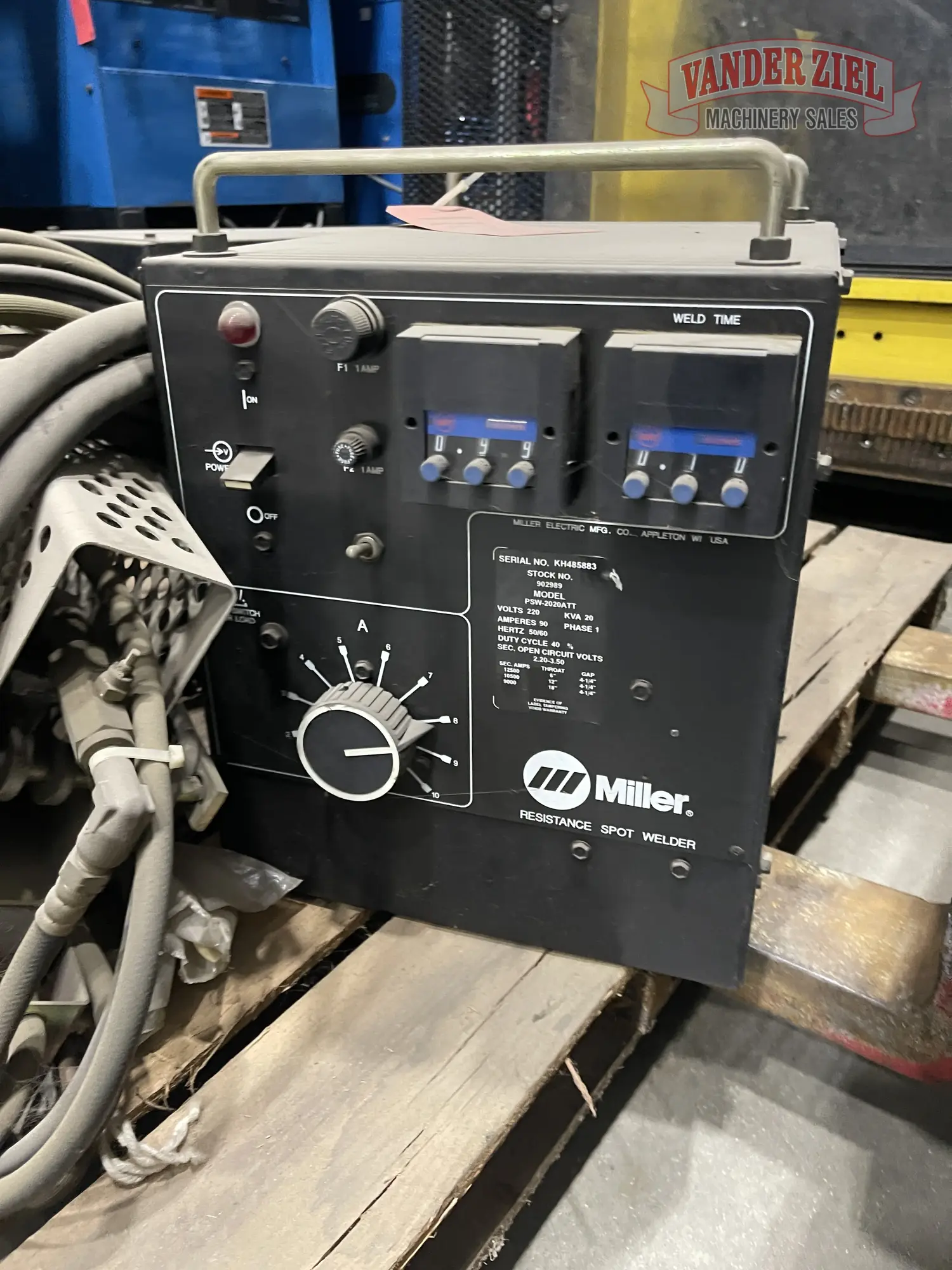 Used MILLER PSW2020ATT Spot Welders Michigan US | Vander Ziel Machinery Sales #480533