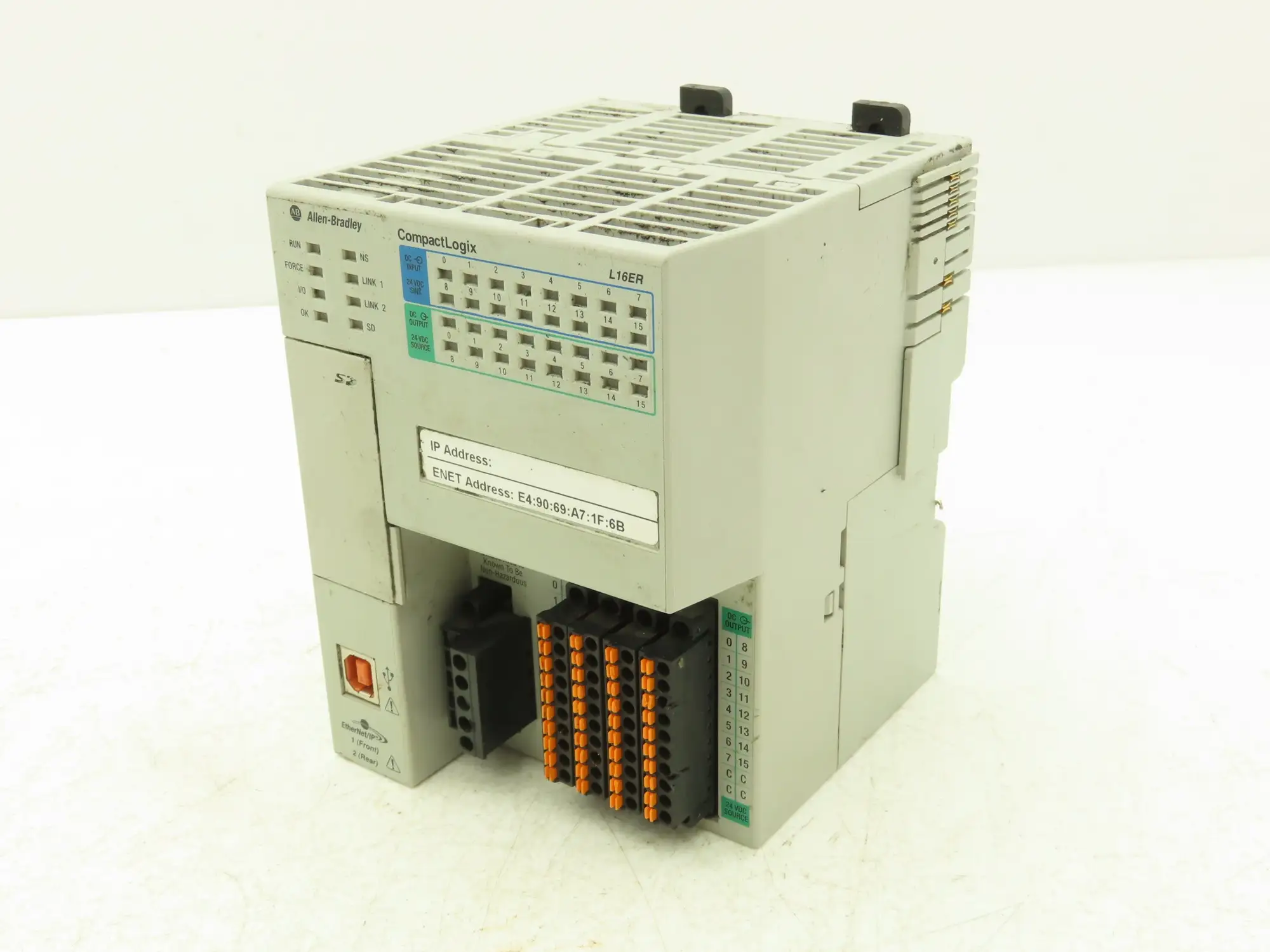 Allen Bradley 1769-L16ER-BB1B CompactLogix L16 DI/O 384KB Controller Series B