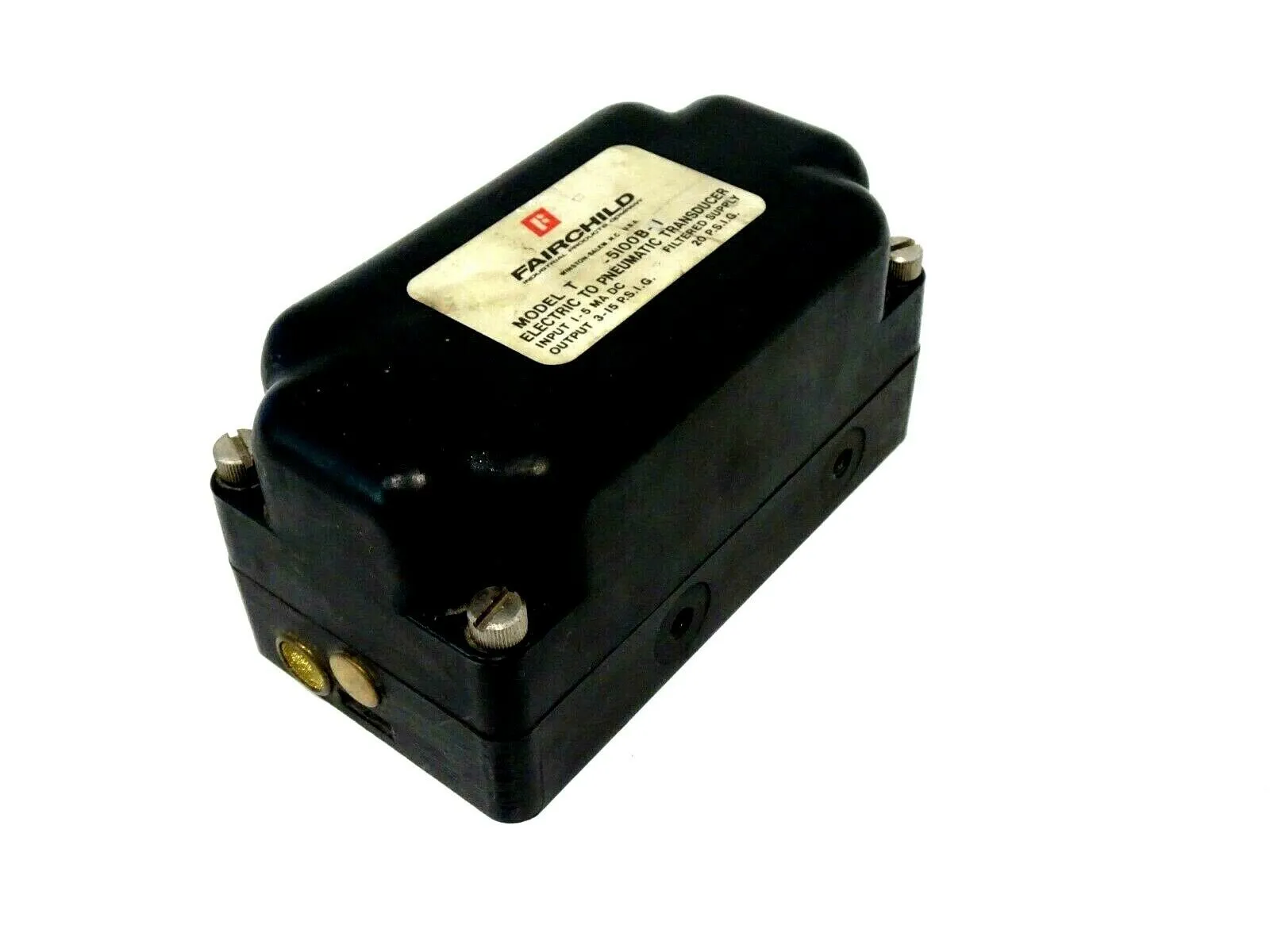 USED FAIRCHILD T-5100B-1 ELECTRIC TO PNEUMATIC TRANSDUCER T5100B1