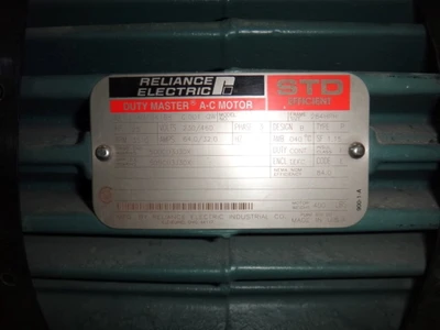 Reliance 25 hp, 3600 rpm motor