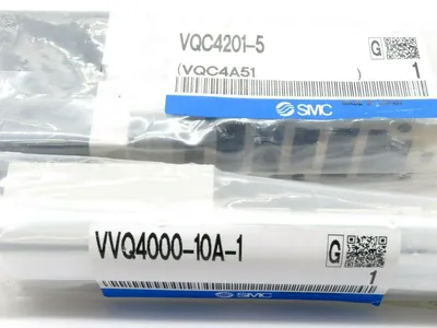 NEW SMC VQC4201-5 SOLENOID VALVE WITH VVQ400010A1 VQC42015