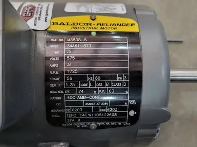 New | in-Stock BALDOR M3538-5 Motors (misc) British Columbia CA | Lenmark #246819
