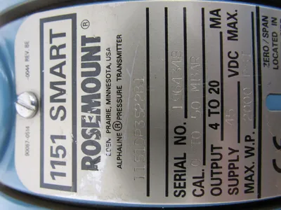 USED ROSEMOUNT 1151DP3S22B1 PRESSURE TRANSMITTER
