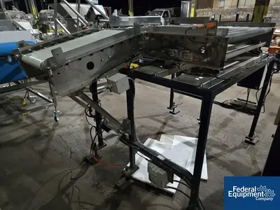 Unknown 48" W 2-Tier Powered Roller Conveyor