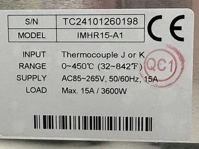 NEW IDEAL MACHINERY IMHR15–A1