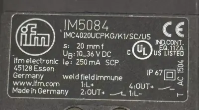 NEW IFM EFECTOR IM5084 INDUCTIVE PROXIMITY SENSOR