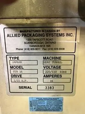 USED DAMARK | ALLIED PACKAGING STR 16