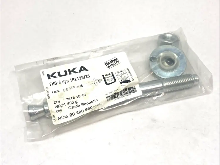 New | in-Stock KUKA FHB-A Dyn 16x125/25 Steel Anchor Kit Bolts Michigan US | Maverick Industrial Sales #1391509