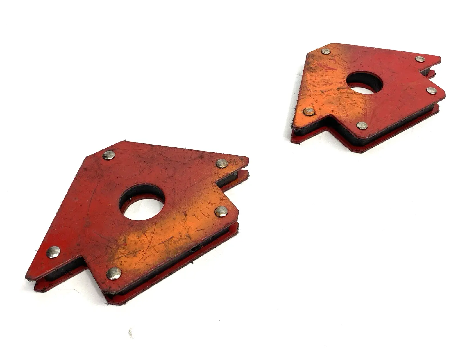Compact Multi-Angle Welding Magnet 4-1/18" Height 6" Length LOT OF 2 - Used