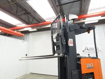 Doosan Forklift Stand On 36V Electric Pantograph Reach Truck 3714lbs 4475h 20' L