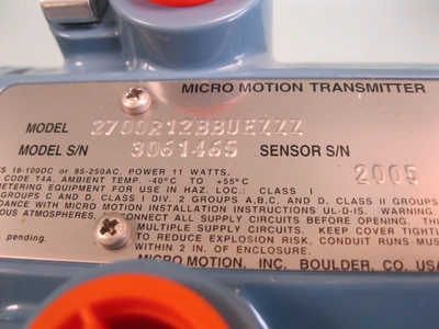 New | in-Stock Micro Motion 2700 R12 BB UEZZZ Misc Electrical & Power Parts New Hampshire US | Bitter End Trading #1452897
