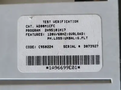 USED WESTINGHOUSE W200M1CFC