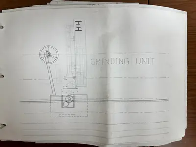 15 HP G&P MODEL 4168 4" X 168" BELT GRINDER: YOBRO #24126