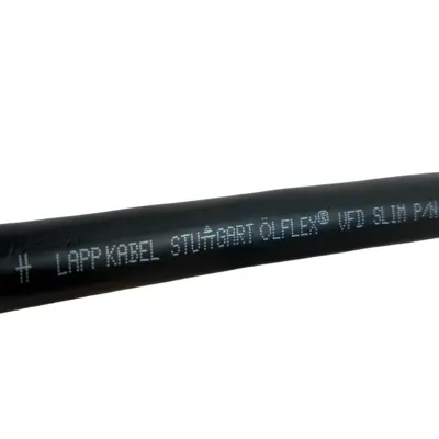 USED LAPP 81 FEET - OLFLEX VFD SLIM 4G2.5 14/4C 81-FT 4C 14 AWG BLACK