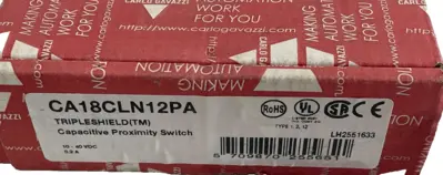 NEW CARLO GAVAZZI CA18CLN12PA CAPACITIVE PROXIMITY SWITCH 10-40VDC 0.2A