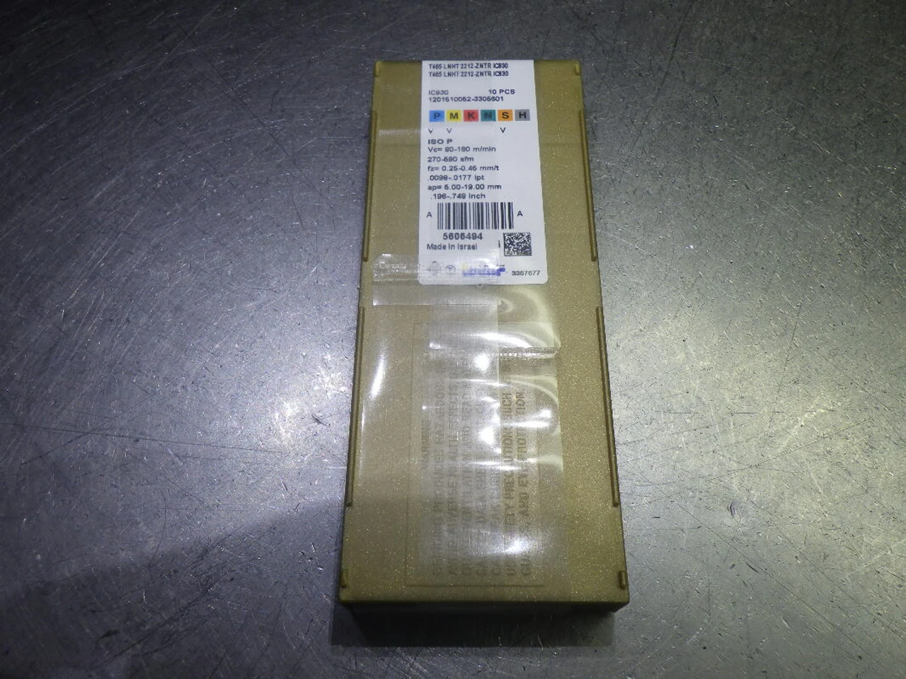 Iscar Carbide Milling Inserts QTY10 T465 LNHT 2212-ZNTR IC830 (LOC2957A)