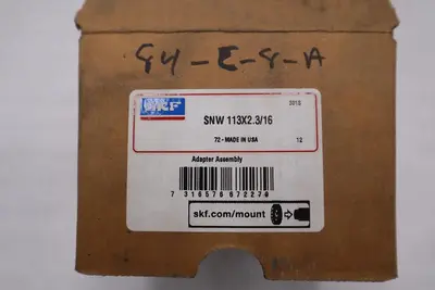 NEW IN BOX - SKF SNW 113X2.3/16 BEARING ADAPTER SLEEVE - STOCK 5595CC