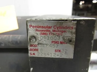Peninsular  Pneumatic Air Cylinders SEF457 8" Bore 32" Stroke  1-3/4" Dia Rod