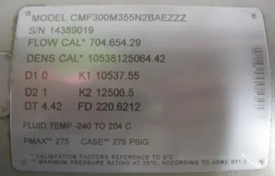 NEW Micro Motion CMF300 M355N2BAEZZZ