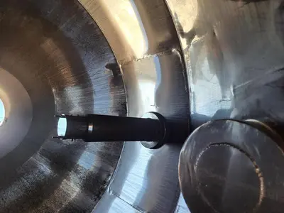 Mixer, Conical, 100 CF, 304 Stainless Steel, Gemco, 7.5 HP, #S741455