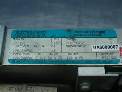 USED RELIANCE ELECTRIC 91010312