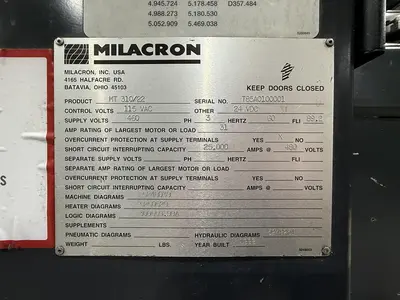 Used 1999 CINCINNATI MILACRON MT310-22 Injection Molding Machines Michigan US | Ideal Machinery #897953