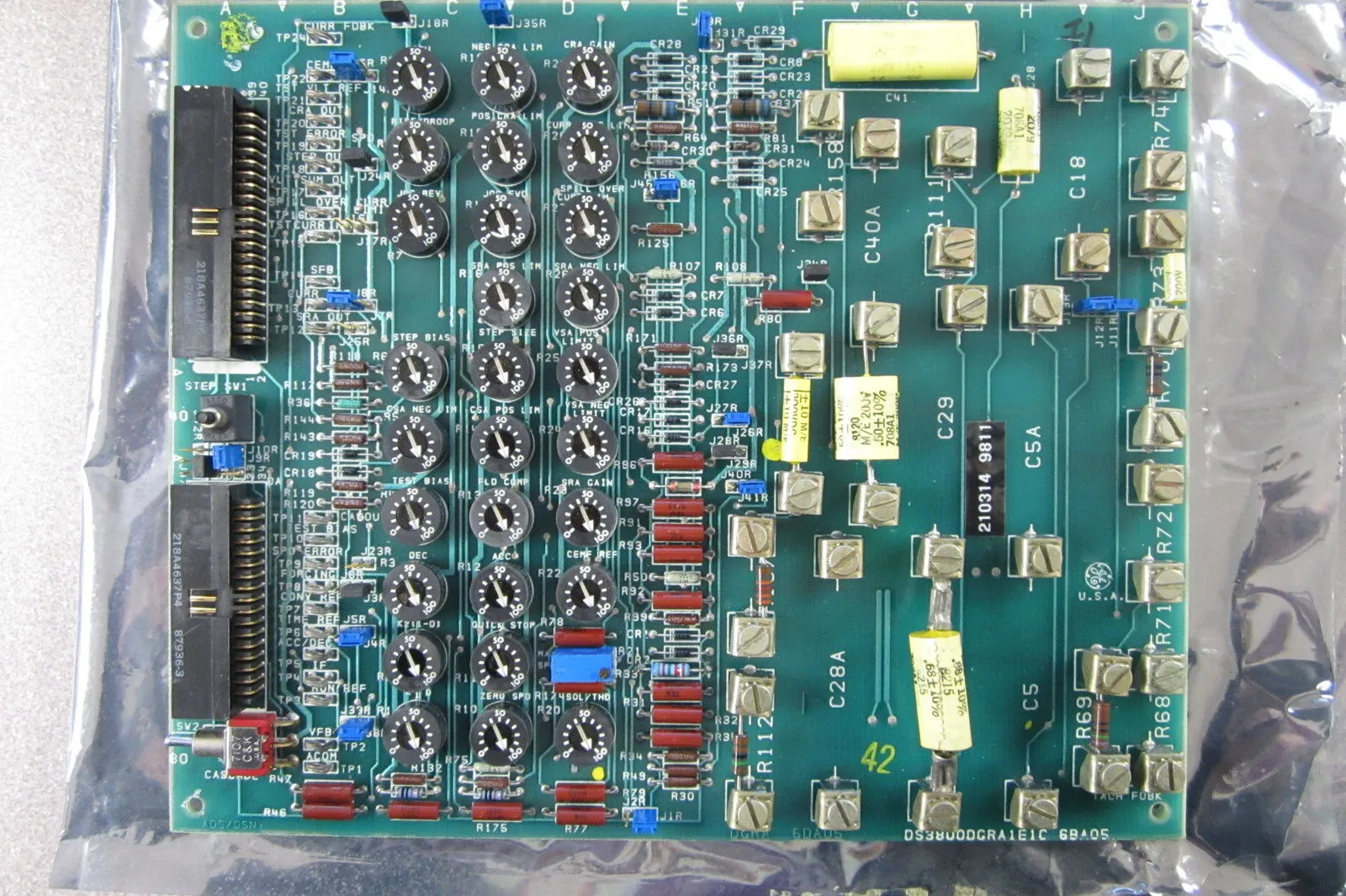 GENERAL ELECTRIC DS3800DGRA1E1C AUXILARY CARD REGULATOR