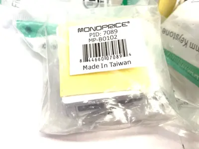 NEW MONOPRICE 2-PORT KEYSTONE JACK SURFACE MOUNT BOX MP-B0102