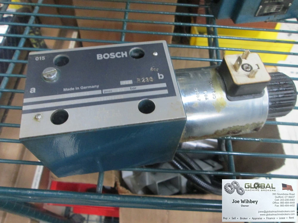 Bosch 0 810 001 772 315 Bar Hydraulic Proportional Valve Removed From Arburg