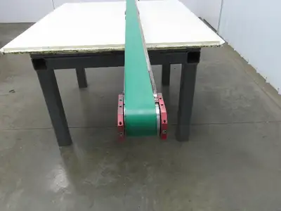 Jergens NKE Low Profile Slider Bed Flat Belt Conveyor DC End Drive 2.75" x 98"L