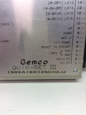 USED Gemco 1989A16R12SCOLU