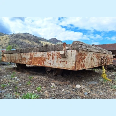 8ft x 5ft Flat Deck Mine Car